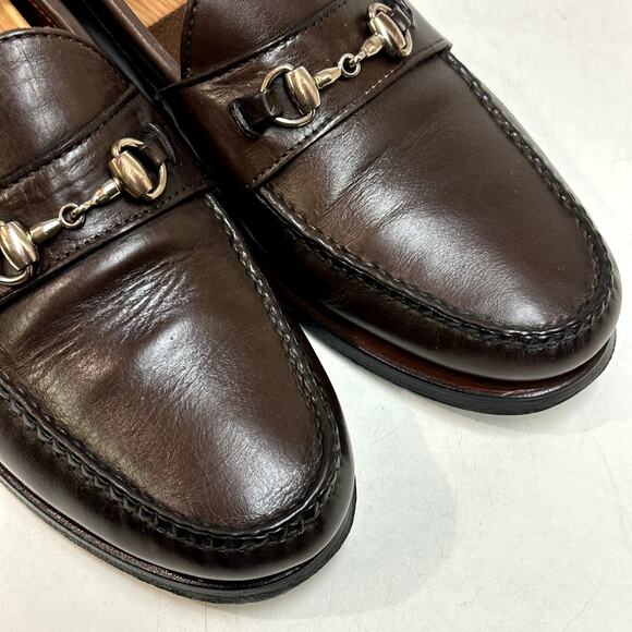 NEW HEELS Rancourt & Co. Horsebit Loafer Dark Brown Calf Made in USA Men's 9.5 - Picture 8 of 13